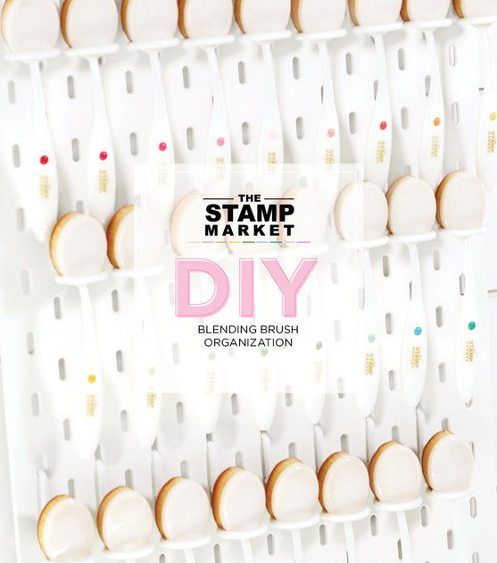 Blending Brush Stand in my Craft Room - Patty Stamps