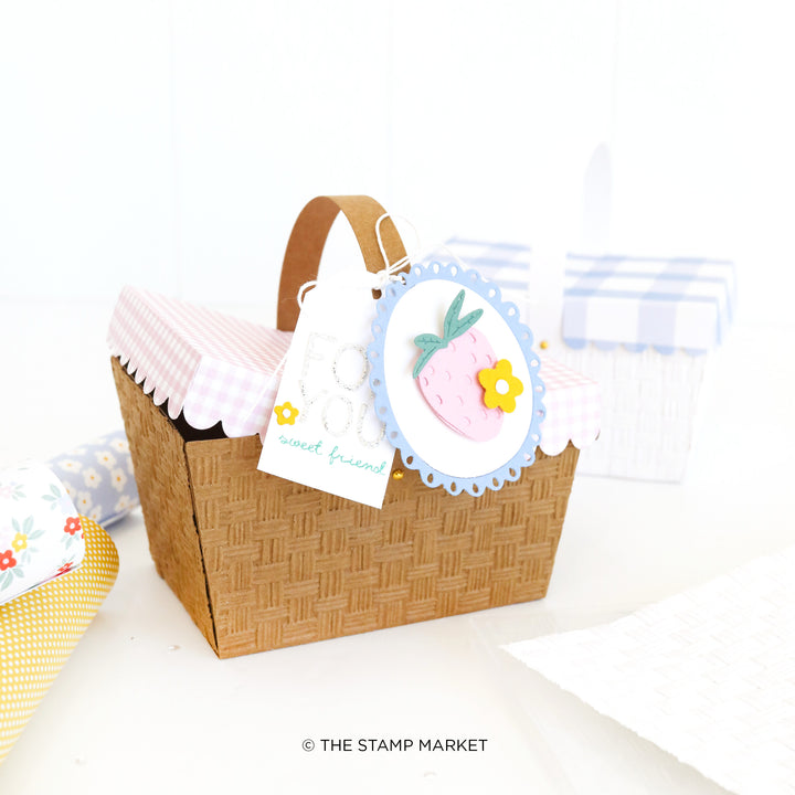 BASKET WEAVE EMBOSSING FOLDER