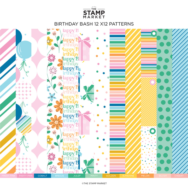 BIRTHDAY BASH 12 X 12 PATTERNS