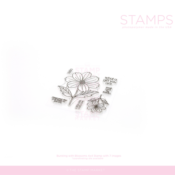 BURSTING WITH BLOSSOMS STAMP