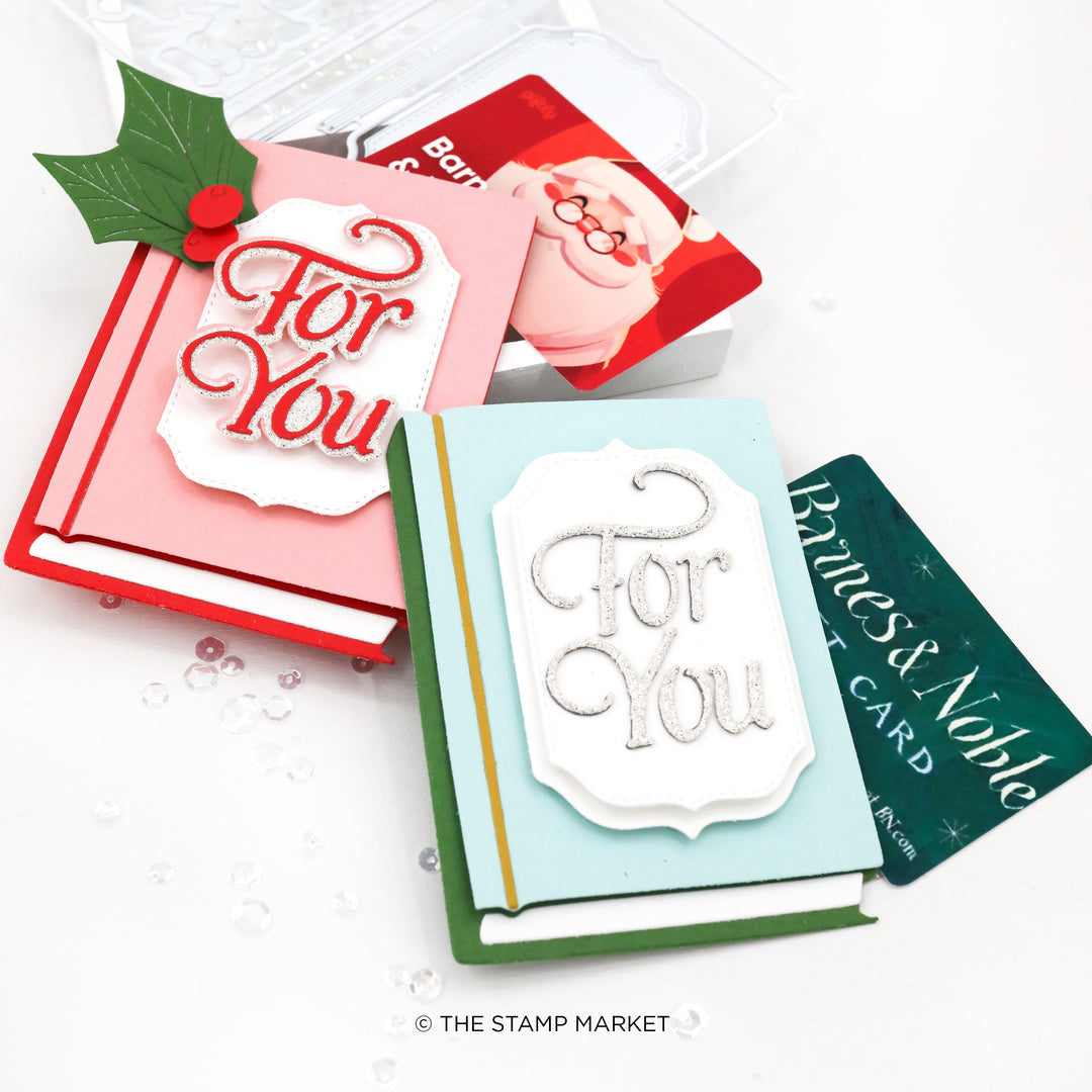 BOOK GIFT CARD HOLDER The Stamp Market BOOK GIFT CARD HOLDER The Stamp Market