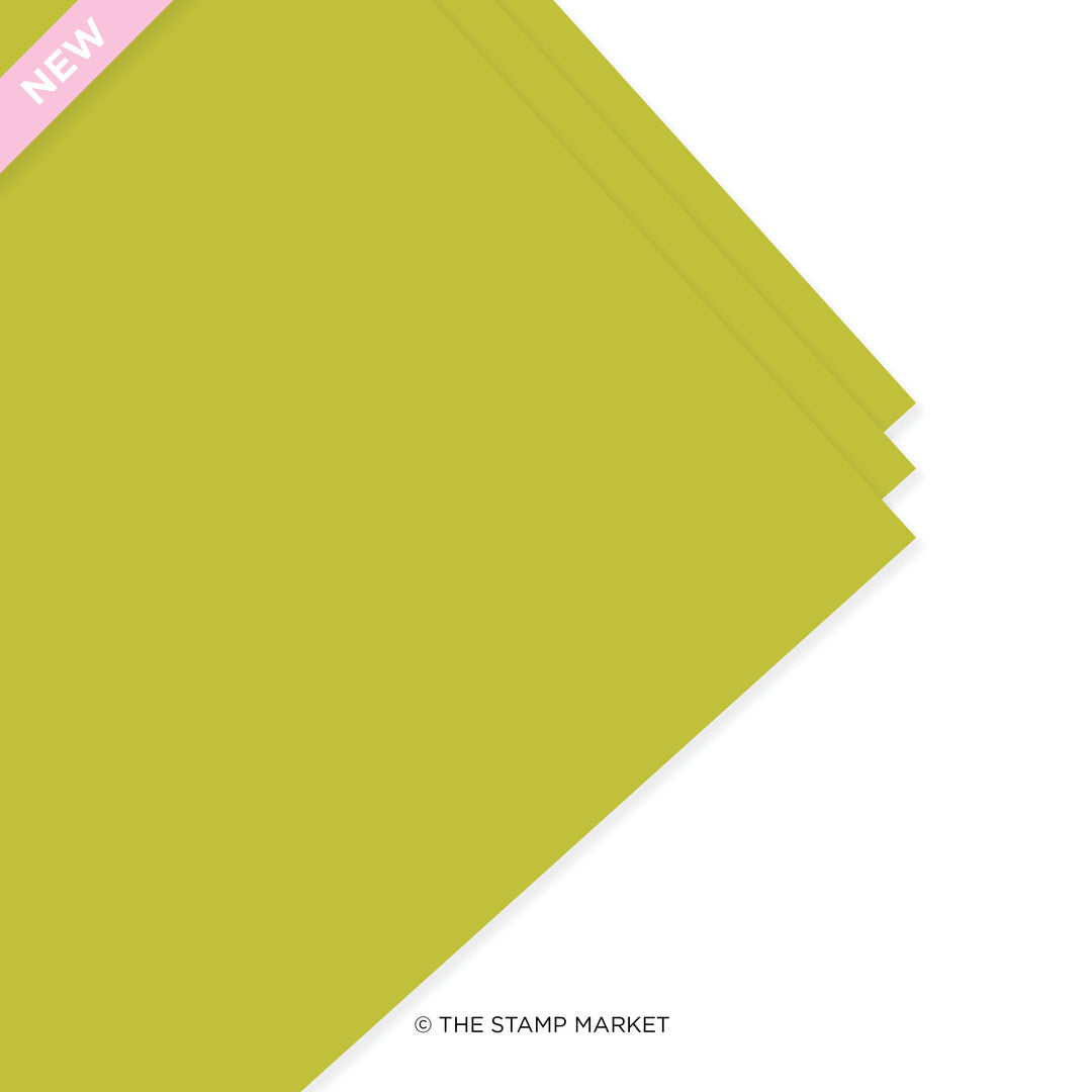CHARTREUSE CARDSTOCK