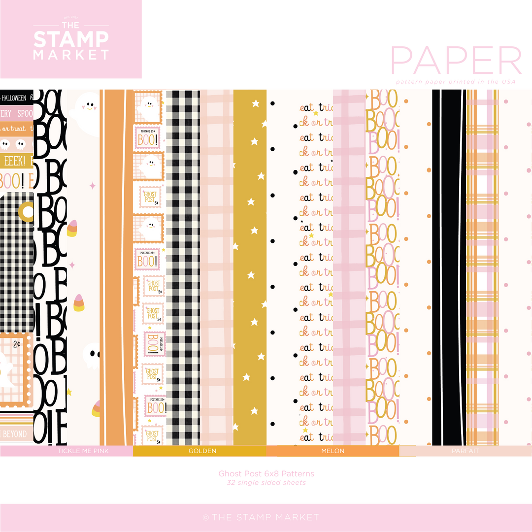 GHOST POST 6X8 PATTERN PAPER