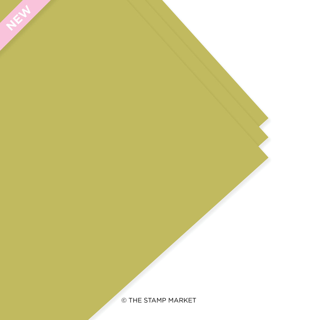 GOLDEN MOSS CARDSTOCK