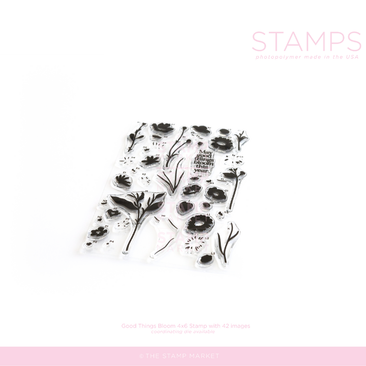 GOOD THINGS BLOOM STAMP