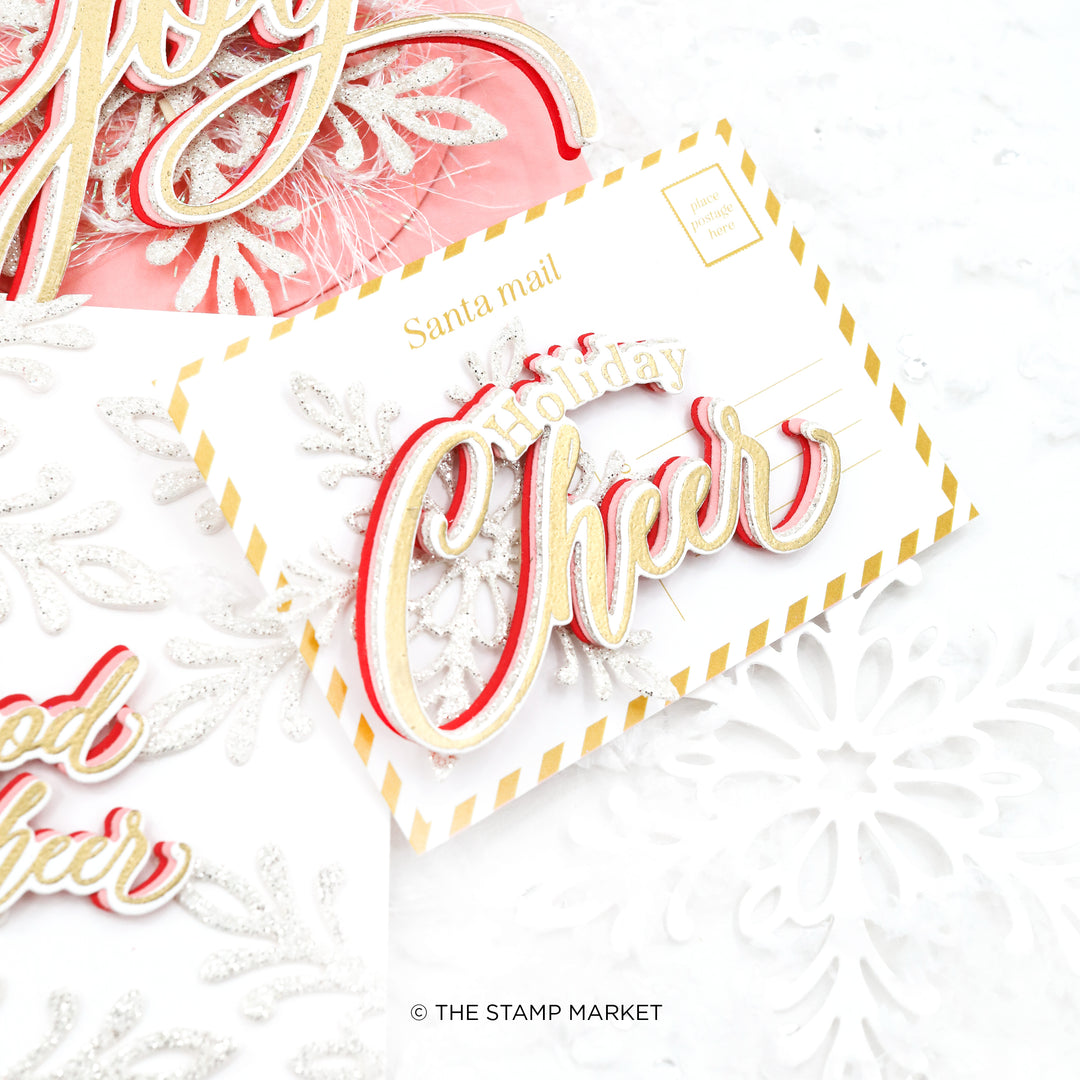 GOOD CHEER GREETINGS STAMP SET