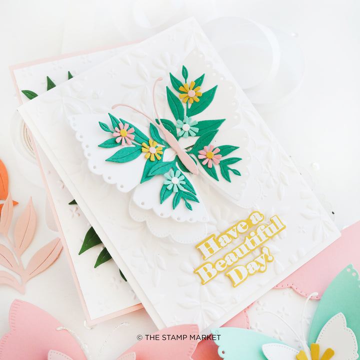 PETALS & FLORA ESSENCE EMBOSSING FOLDER