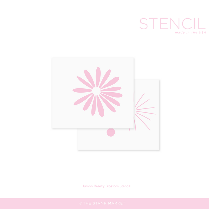 JUMBO BREEZY BLOSSOM STENCIL