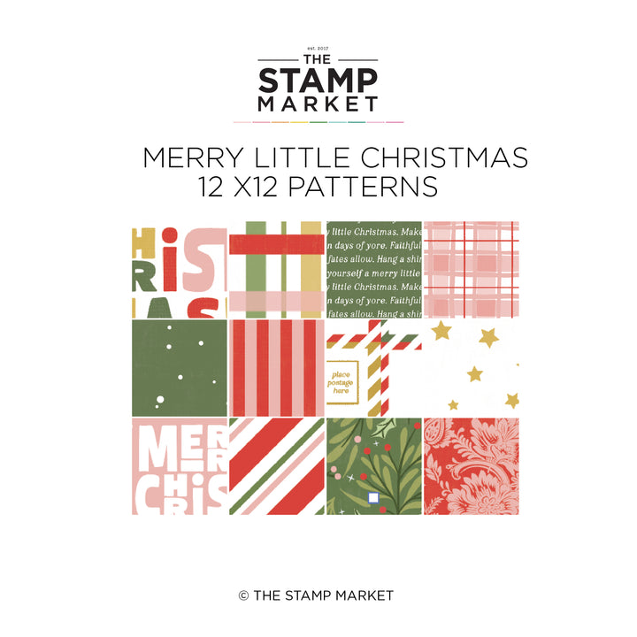MERRY LITTLE CHRISTMAS 12 X 12 PATTERN PAPER