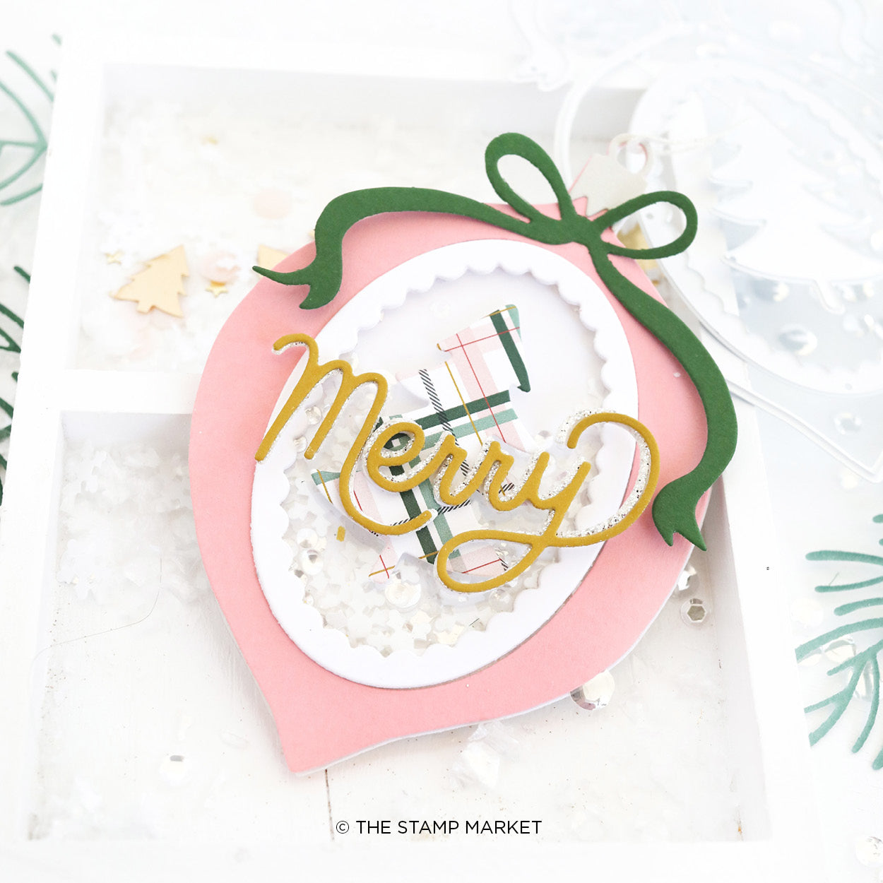 MERRY ORNAMENT DIE – The Stamp Market