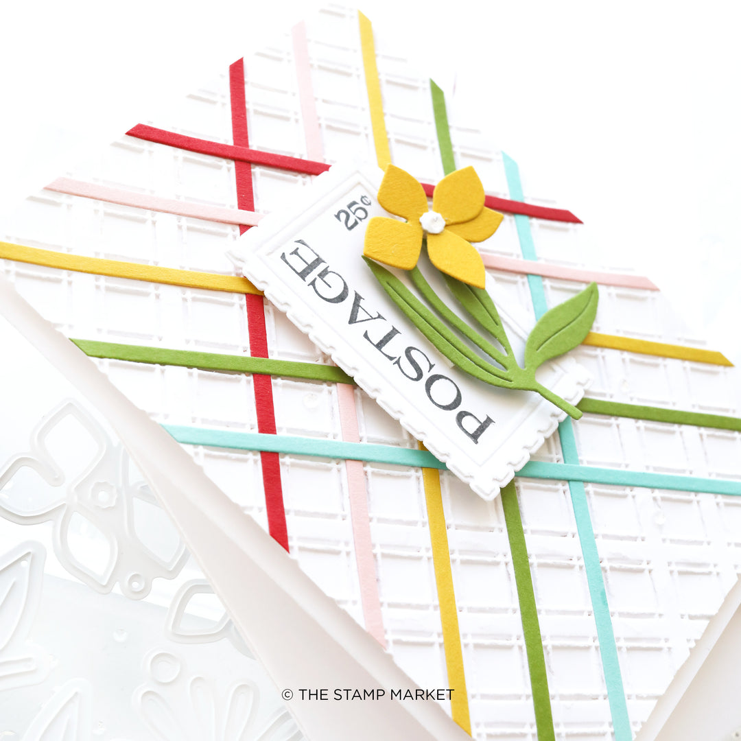 PICNIC PLAID EMBOSSING FOLDER
