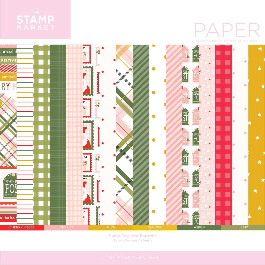 SANTA POST 6X8 PATTERNS