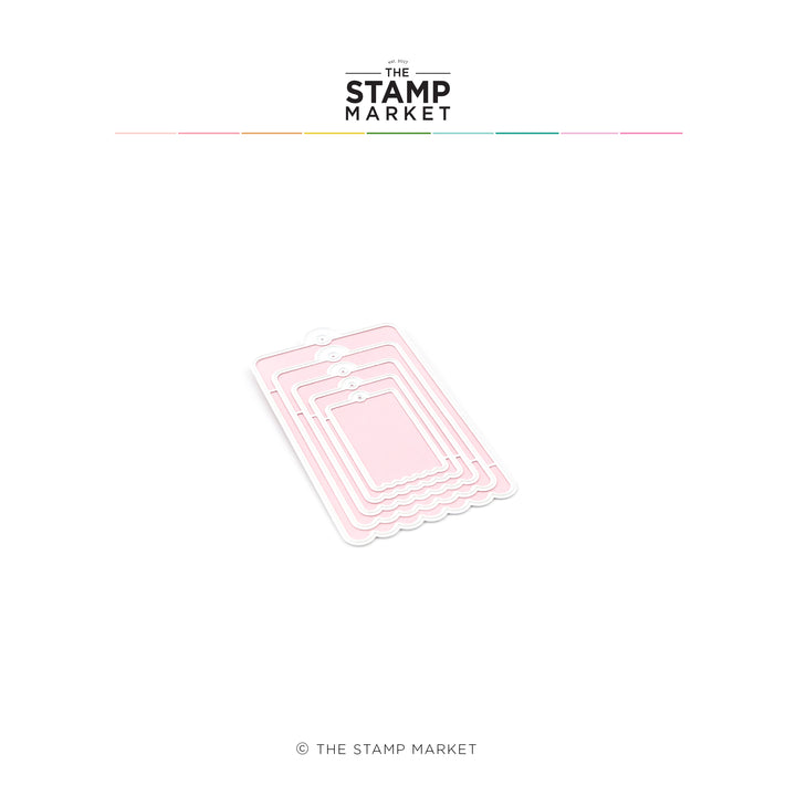 SCALLOPED EDGE TAG DIES