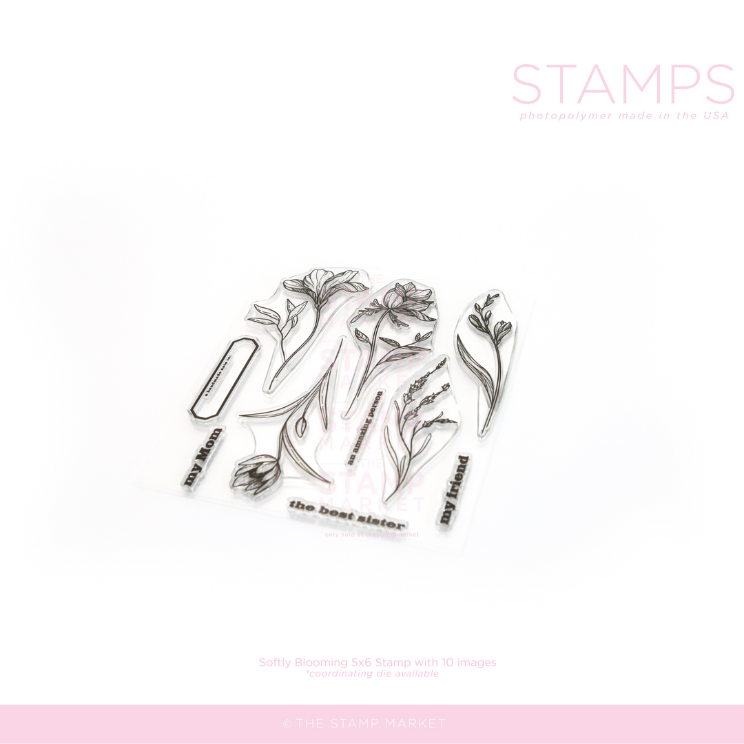 SOFTLY BLOOMING STAMP
