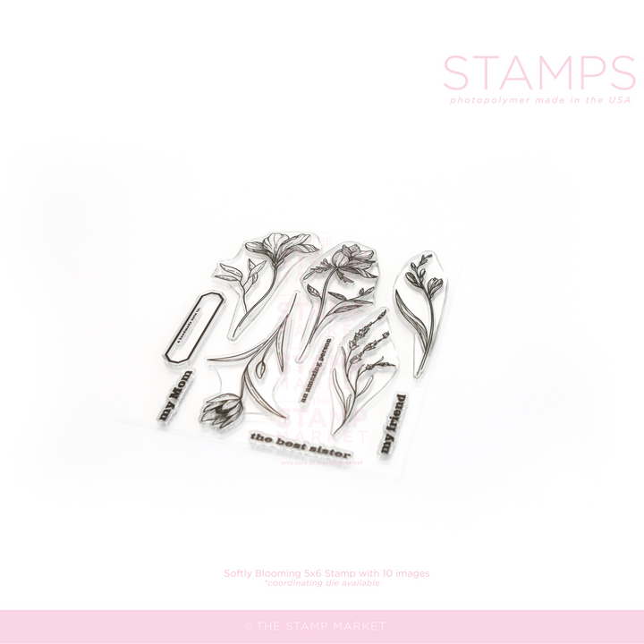 SOFTLY BLOOMING STAMP