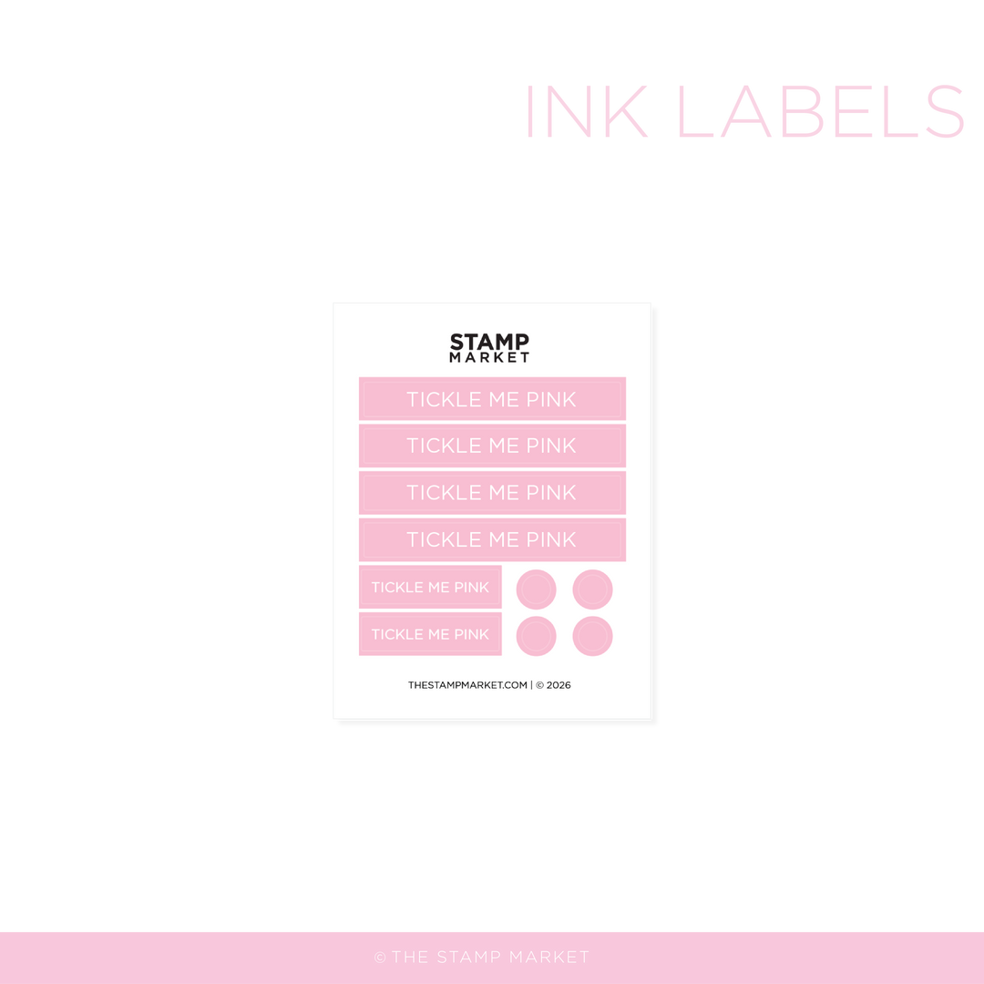 TICKLE ME PINK LABELS