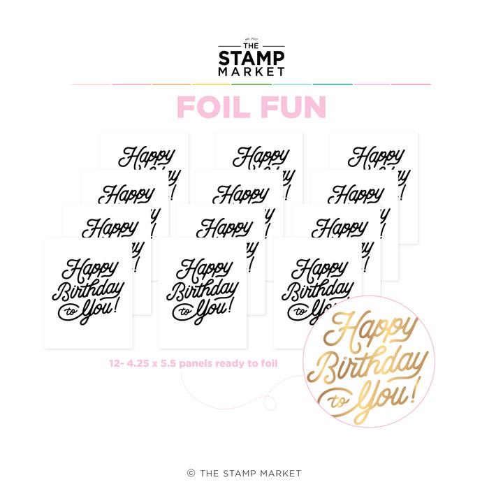 HAPPY BIRTHDAY FOIL FUN