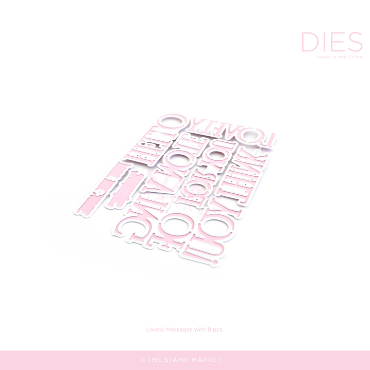 LOVELY MESSAGES STAMP DIE