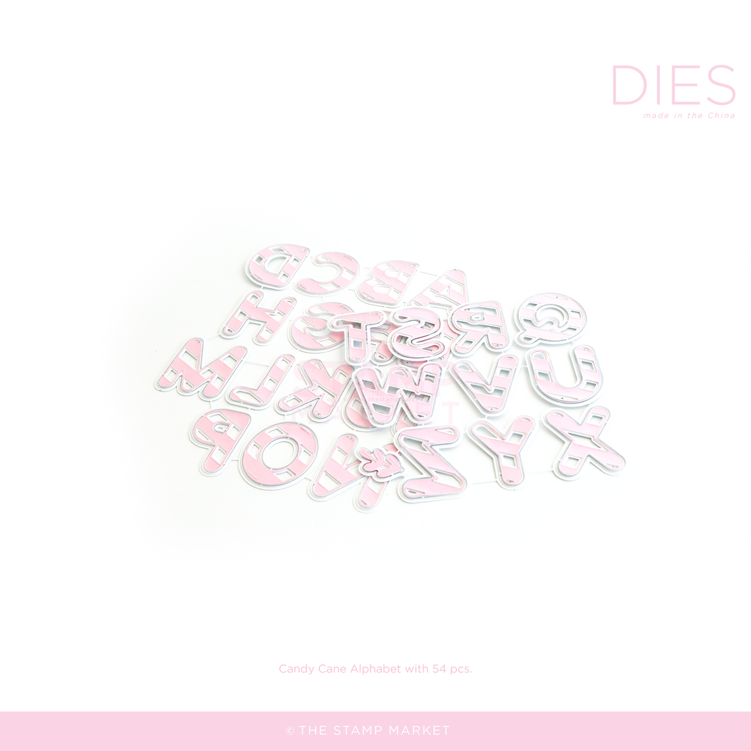 CANDY CANE ALPHABET DIE