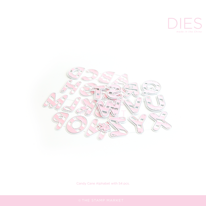 CANDY CANE ALPHABET DIE