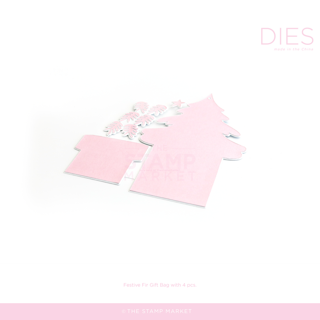 FESTIVE FIR GIFT BAG DIE