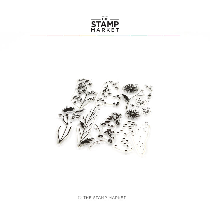 WILDFLOWER FIELD STAMP SET