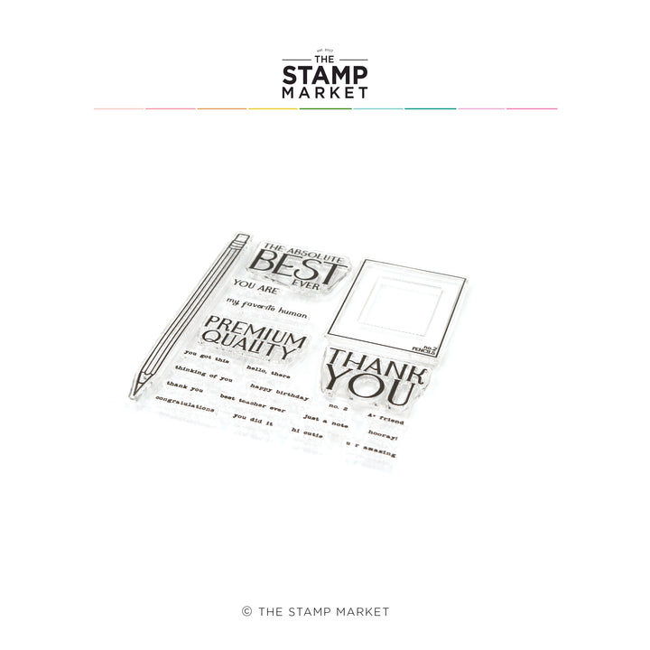 NO.2 PENCIL STAMP