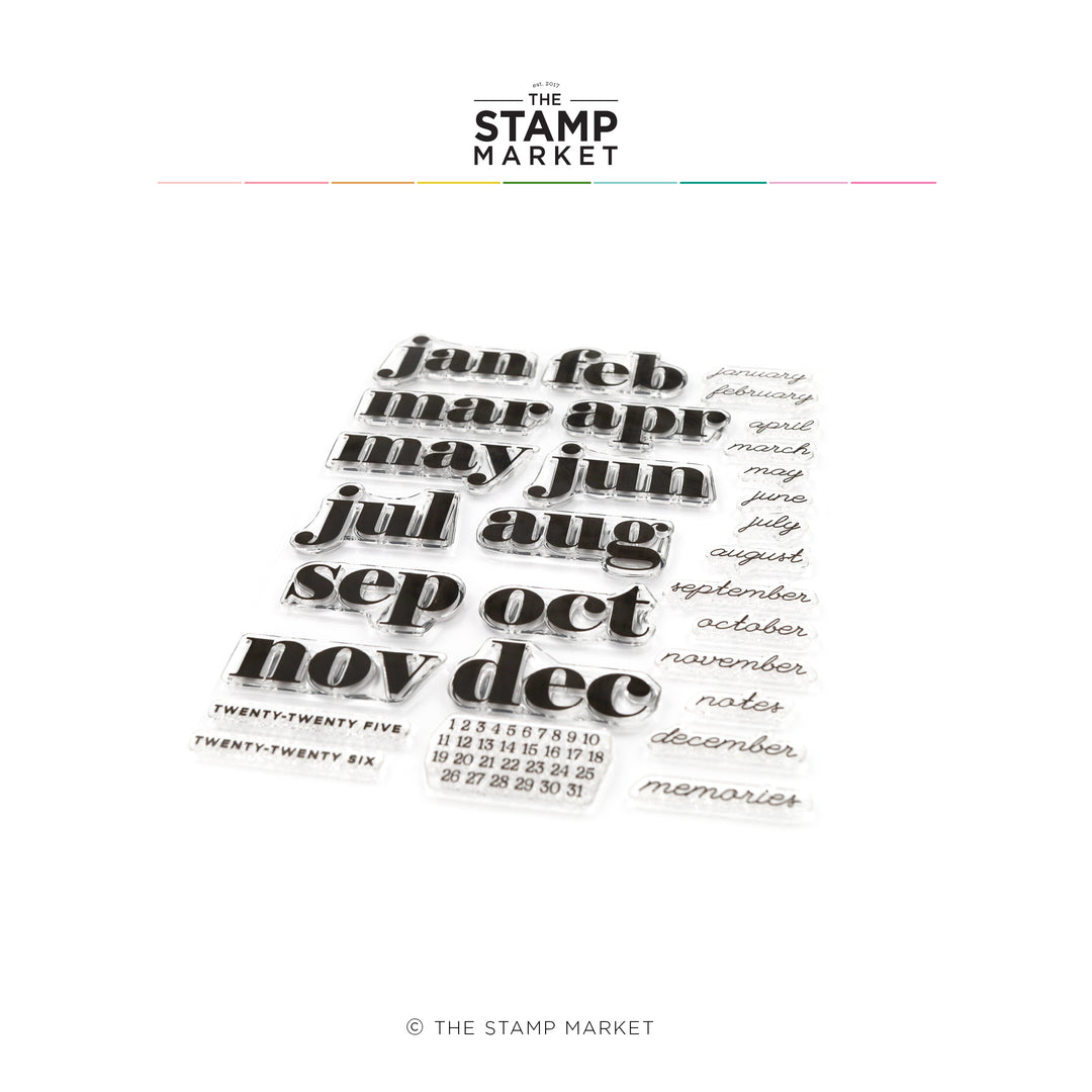 MODERN MONTHS STAMP