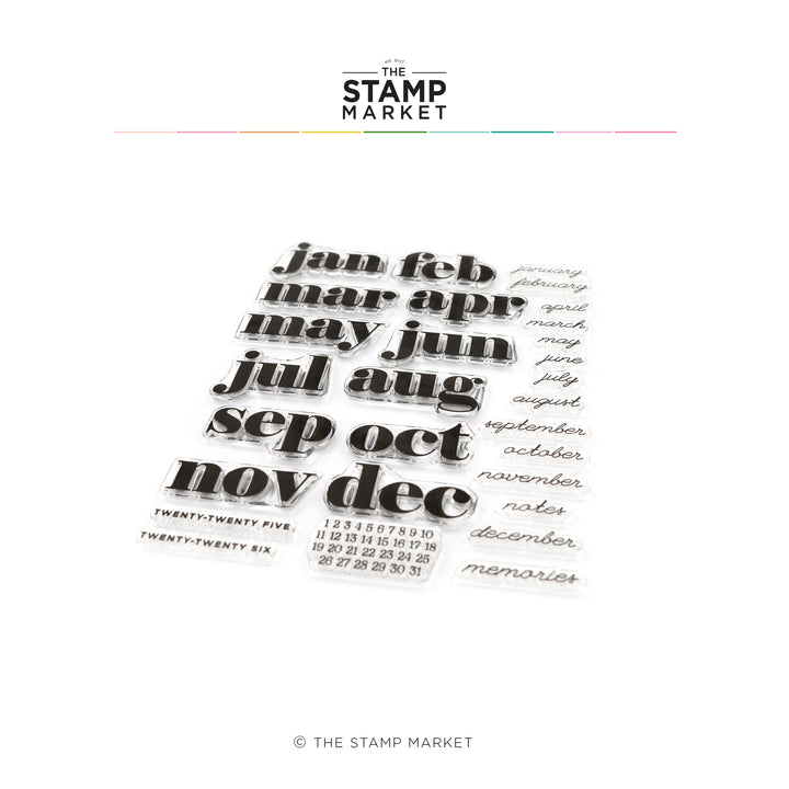 MODERN MONTHS STAMP