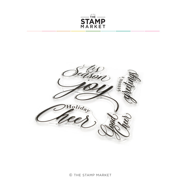 GOOD CHEER GREETINGS STAMP SET