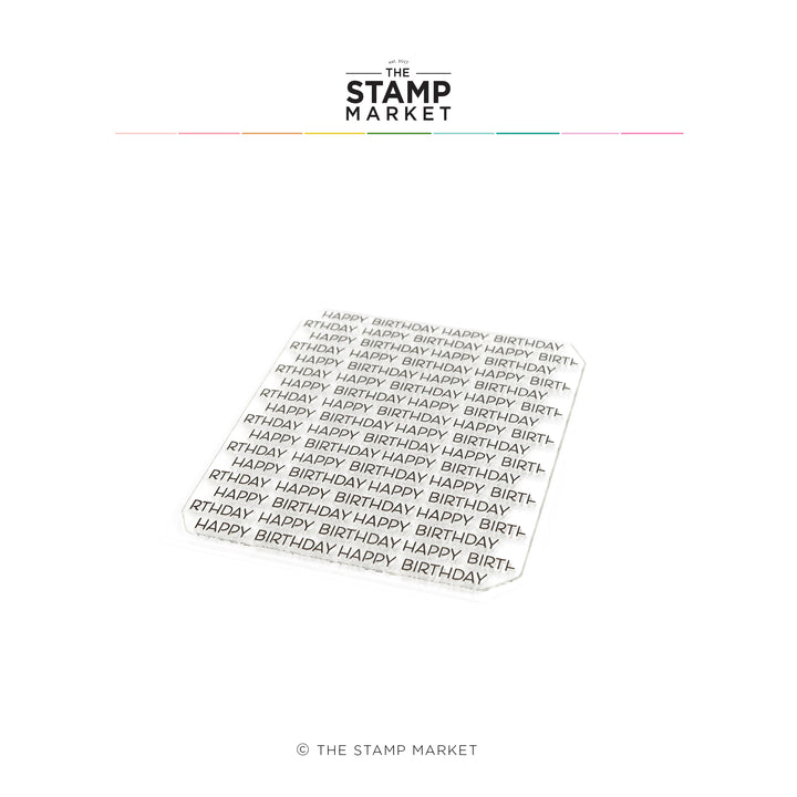 HAPPY BIRTHDAY BACKGROUND STAMP