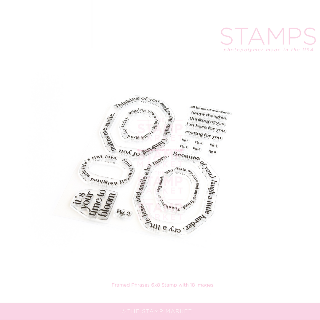 FRAMED PHRASES STAMP