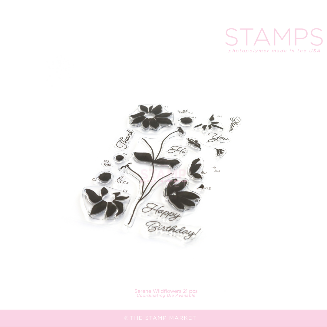 SERENE WILDFLOWERS STAMP