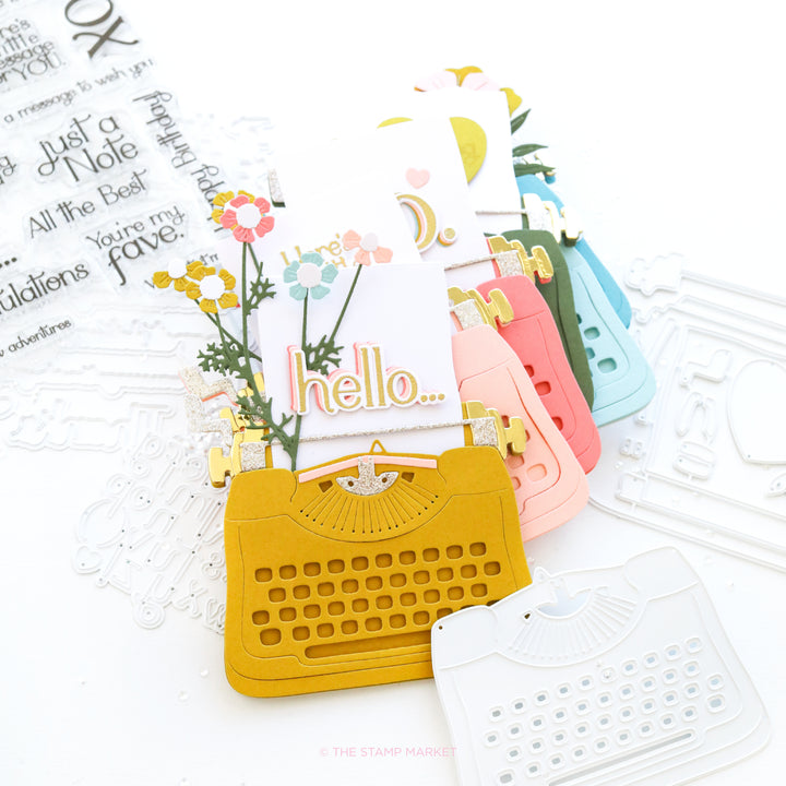 TYPEWRITER CARD DIE