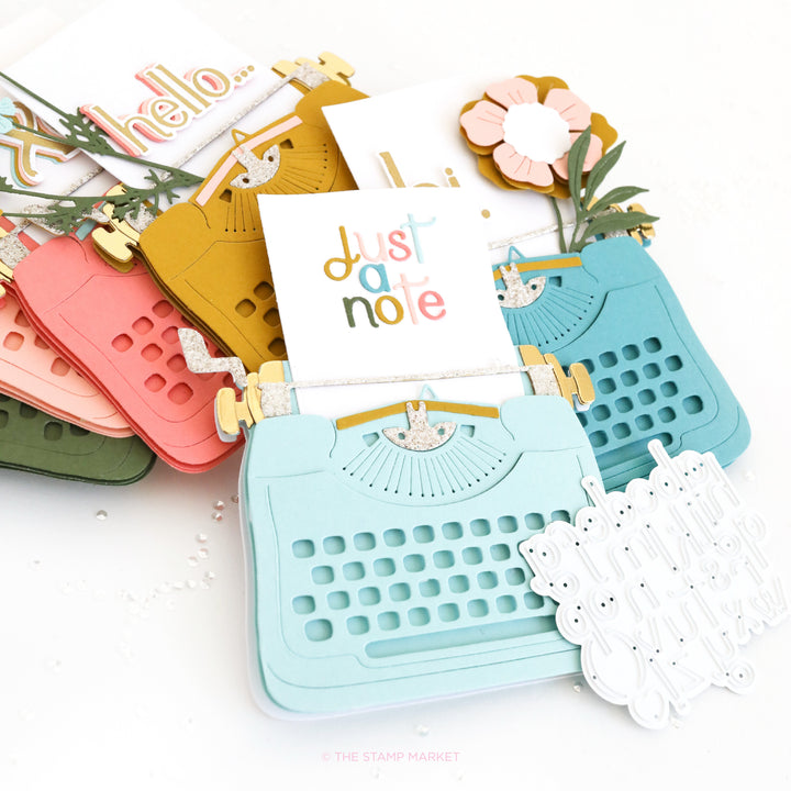 TYPEWRITER CARD DIE