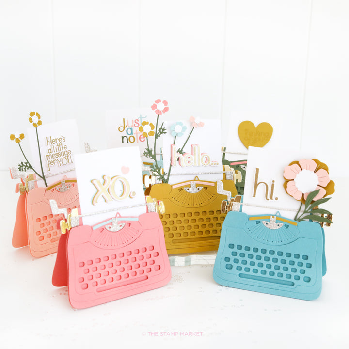 TYPEWRITER CARD DIE