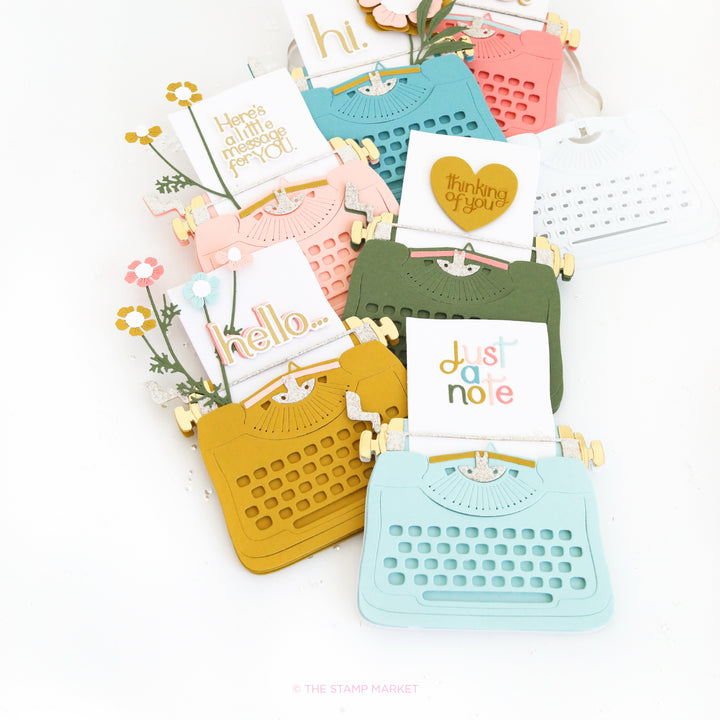TYPEWRITER CARD DIE