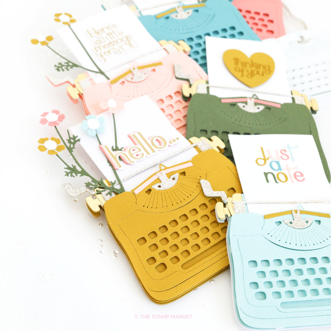 TYPEWRITER CARD DIE