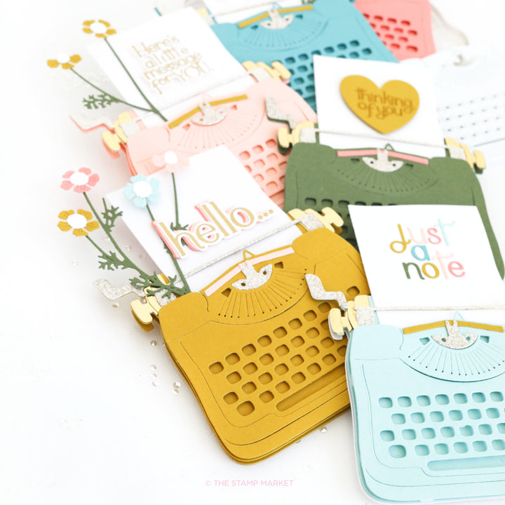 TYPEWRITER CARD DIE