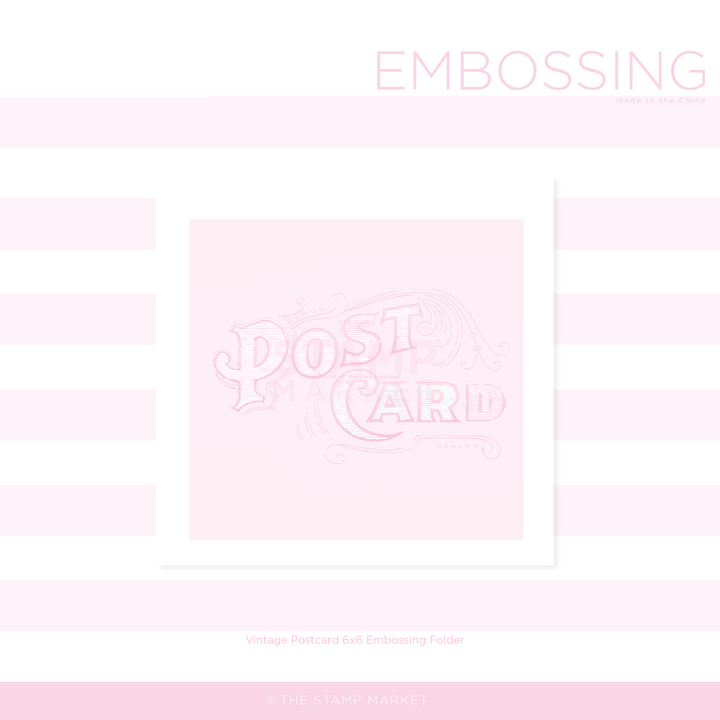 VINTAGE POSTCARD EMBOSSING FOLDER