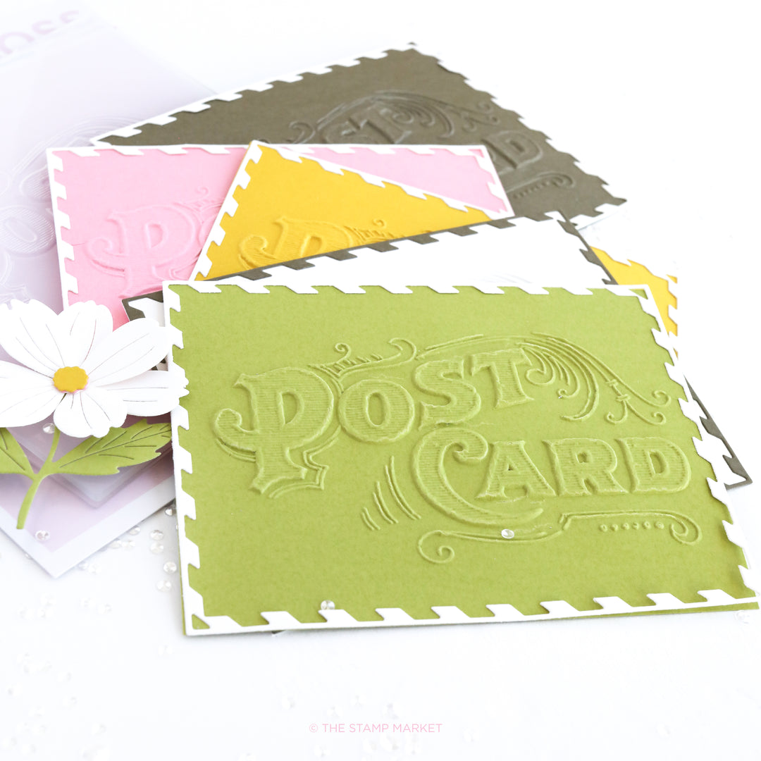 VINTAGE POSTCARD EMBOSSING FOLDER