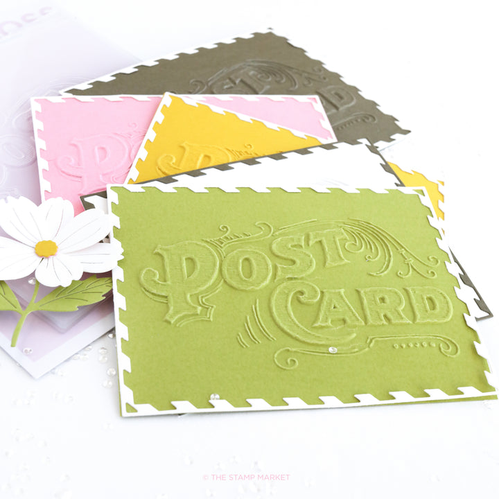 VINTAGE POSTCARD EMBOSSING FOLDER