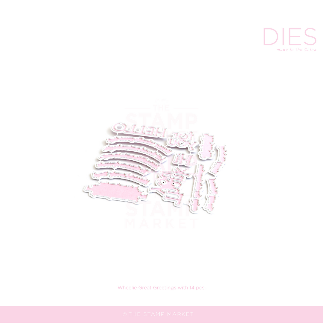WHEELIE GREAT GREETINGS DIE