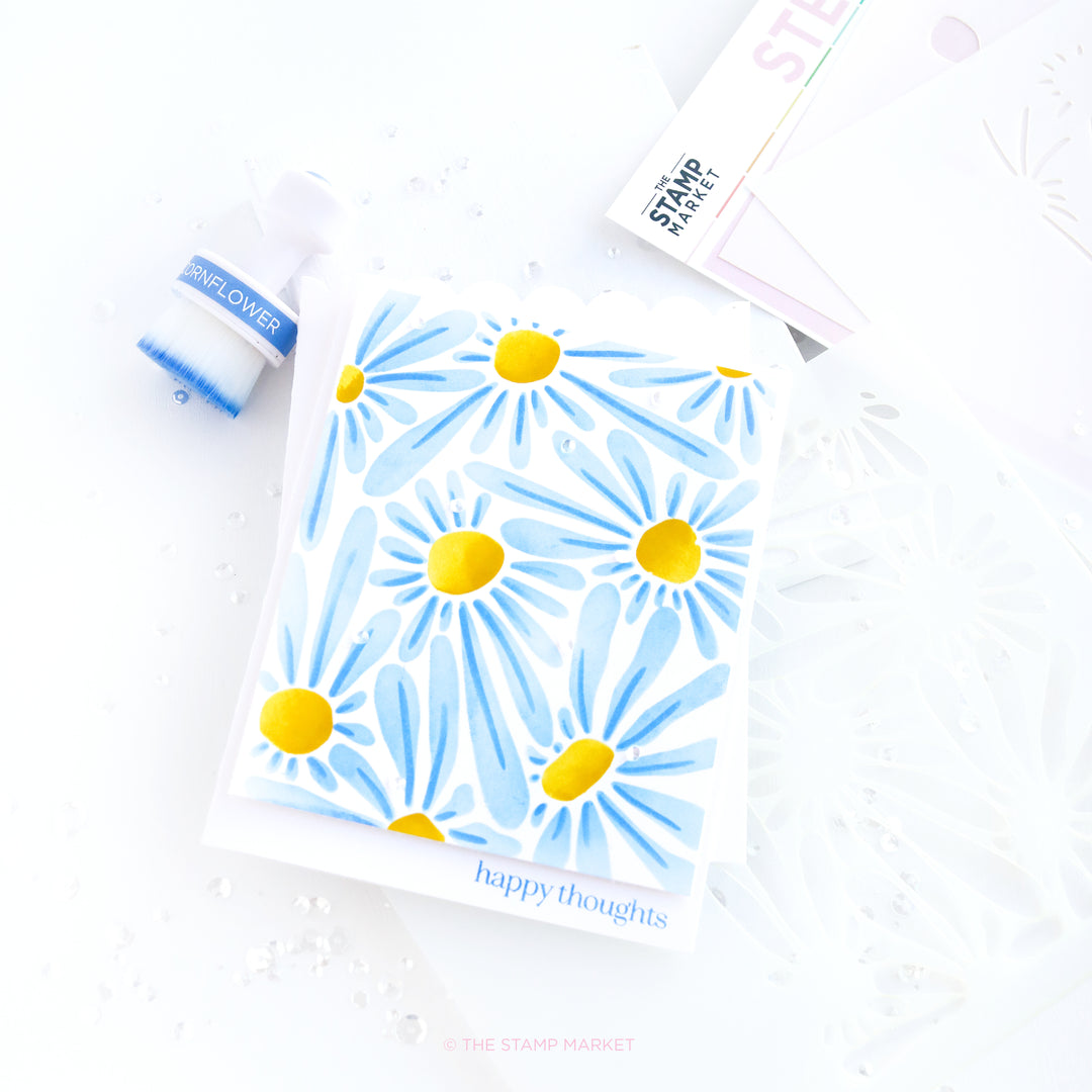BREEZY BLOSSOMS STENCIL