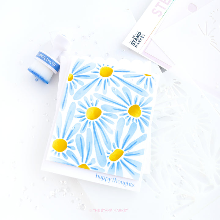 BREEZY BLOSSOMS STENCIL