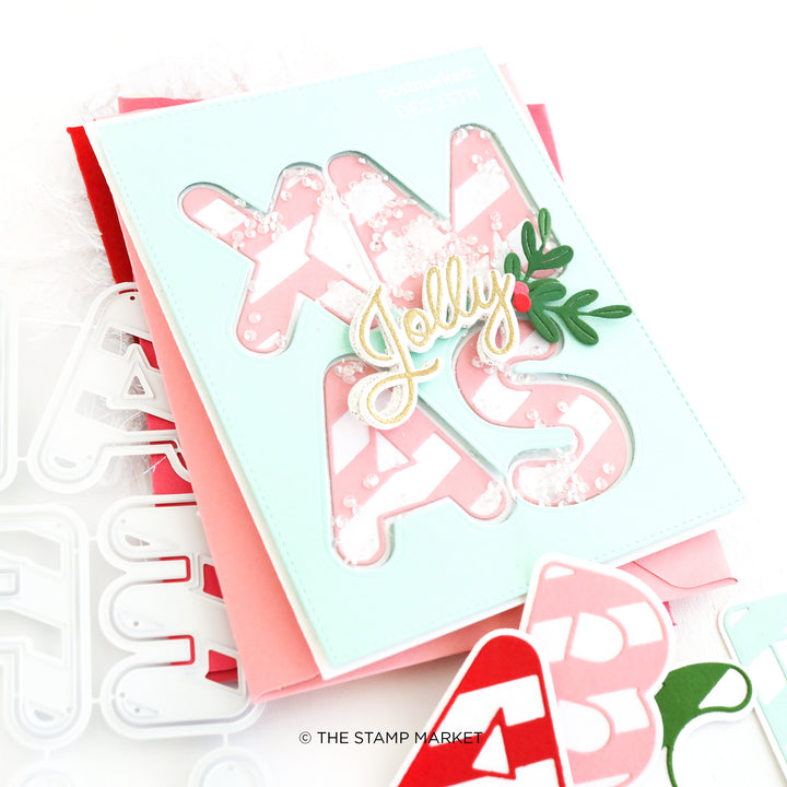 CANDY CANE ALPHABET DIE