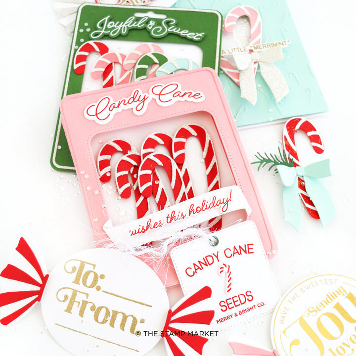 CANDY CANE WISHES STAMP