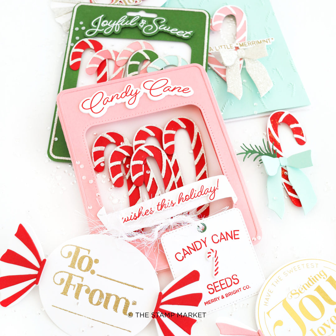 CANDY CANE WISHES DIE