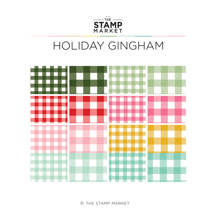 HOLIDAY GINGHAM 6X8 PAPERS