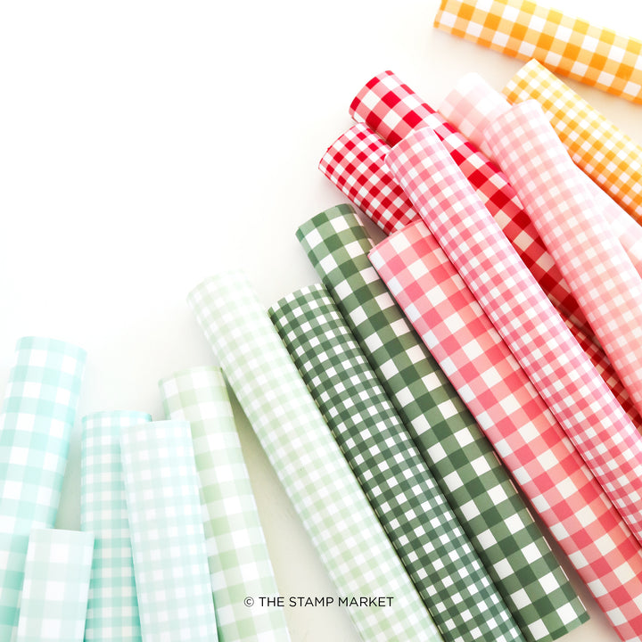 HOLIDAY GINGHAM 6X8 PAPERS